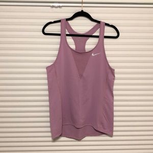 Nike light purple racer back running tank